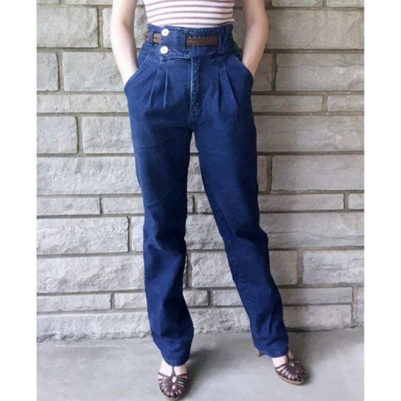 Wrangler Denim - Vintage Wrangler Unique High Rise Jeans - 100% Cotton! / FINAL PRICE DROP